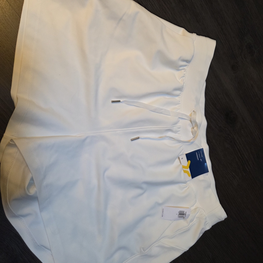 Old Navy White Athletic Shorts Lightweight Elastic Waist